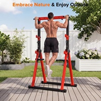 Barre de traction pliable Wellshow Sport, tour de musculation autoportante à hauteur réglable, station de dips