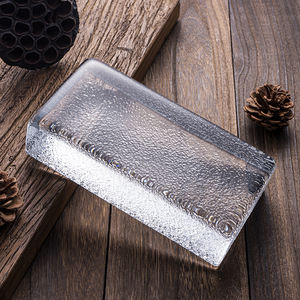 ADEL Bloques de Vidrio Sólido Transparente con Patrones de Cáscara de Naranja 50/100/200, Bloques de Vidrio Transparente de Cinco Caras para Construcción, Ladrillos Transparentes para Pared - Product Image 2