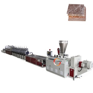 Camel 1220mm Pvc Marble Sheet Making Machine / Pvc Imitated Marble Stone Profile Extrusion Line