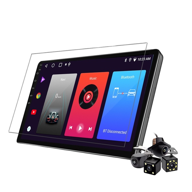 Nunoo Touch Screen Radio for Car 9/10 Inch GPS Stereo Radio Navigation System Audio Auto Electronics Video Car DVD Player