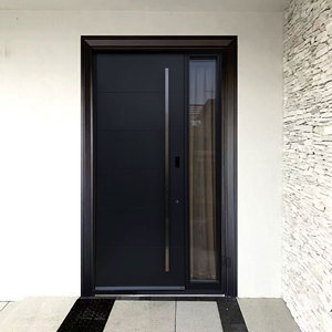 Portes en alliage <span class=keywords><strong>d</strong></span>'aluminium personnalisées, portes en acier, portes extérieures durables et résistantes aux ouragans pour les maisons - Product Image 5