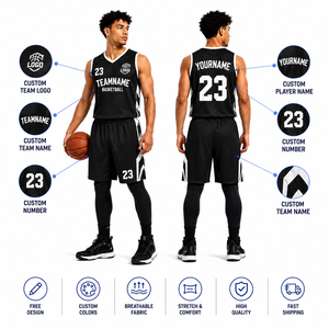 Maillot de basketball réversible en maille polyester, double face, durable, de qualité supérieure, personnalisable, populaire, vente en gros, pas cher - Product Image 6