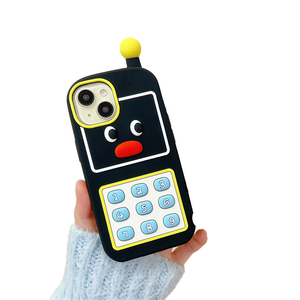 Custodia morbida in Silicone differenziazione per iPhone 16PM 15Pro con grande fratello pinguino cartone animato impugnatura custodia per telefono per Apple - Product Image 1