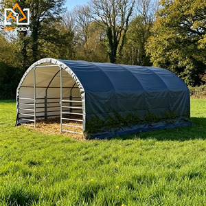 Structure économique et facile à installer pour écurie extérieure en acier galvanisé, boxes pour <span class=keywords><strong>chevaux</strong></span>, abri <span class=keywords><strong>mobile</strong></span> pour <span class=keywords><strong>chevaux</strong></span> avec toit - Product Image 5