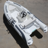 Bateau semi-rigide haute vitesse RIB430 en Hypalon, coque en fibre de verre, pour croisière quotidienne - Offre Spéciale