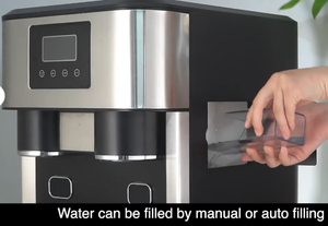 Commercial Household Use Stainless Steel Ice Maker <b>Storage</b> Crushed Ice Function 10-20kg/day Capacity Touchpad Control Energy - Product Image 6