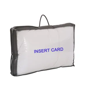 Высококачественная серая Нетканая подушка, ПВХ сумка, Упаковочная сумка, сумка на молнии с низким минимальным заказом, в наличии