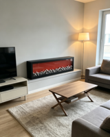 Lámpara LED de Ambiente con Simulación de Llama, sin Calefacción, Alimentación por Cable USB, Control Remoto RGB para Sala de Estar u Hotel