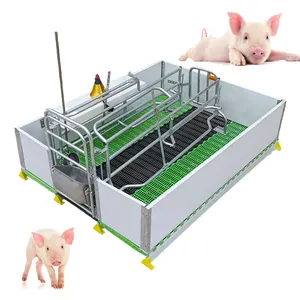 Swine farm Animal cage pig cage equipment breeding stalls of hot galvanized sow farrowing crate
