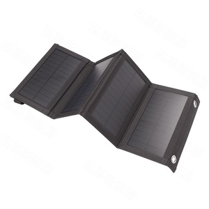 8W 6V Portable 4-Fold Solar Charger with <b>5V</b> 2A USB Output for Power Banks and Outdoor Devices - Product Image 5