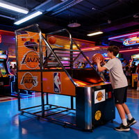 Machine de jeu d'arcade de basketball à pièces d'usine, machine de jeu d'arcade de basketball de rue pliable commerciale
