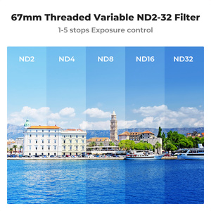 Adaptateur de montage d'objectif magnétique K&F Concept 6,7/6,1 pouces avec <span class=keywords><strong>filtre</strong></span> CPL/ND2-32 variable de 67 mm compatible avec iPhone - Product Image 5
