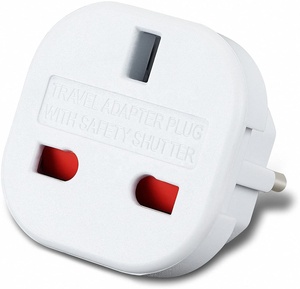 Adaptateur de prise britannique/européenne à prise européenne, prise de conversion UE, BX-9625, 16A, 2 <span class=keywords><strong>prises</strong></span>, usage commercial, directement de l'usine - Product Image 3