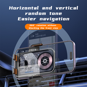 Chargeur sans fil pour voiture <span class=keywords><strong>Induction</strong></span> infrarouge Ouverture et fermeture Navigation Style punk Support transparent pour téléphone portable - Product Image 4
