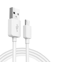 Cable de Datos USB-A a USB-Micro de PVC de Alta Calidad de Fábrica, Cargador para Teléfonos Móviles