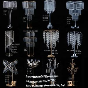 Grand <span class=keywords><strong>Vase</strong></span> à fleurs décoratif <span class=keywords><strong>Transparent</strong></span> en acrylique, centre de Table pour Table de mariage - Product Image 2