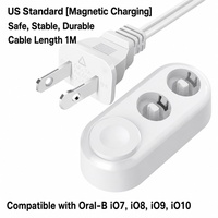 Support de charge magnétique pour brosse à dents électrique IO, support de chargeur de remplacement compatible avec un support de rangement pour têtes de brosse