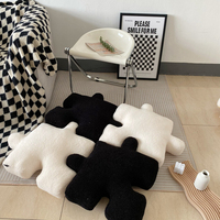 Hot Sale Lustige Puzzle Fragment Kissen Kissen Zimmer Dekor Schlafzimmer Sofa Kissen Kissen Weiche kurze Plüsch Kissen mit PP Baumwolle