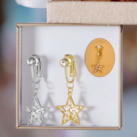 Mode bijoux de corps étoile nombril anneau faux ventre Piercing pour les femmes Non Piercing Sexy nombril bijoux