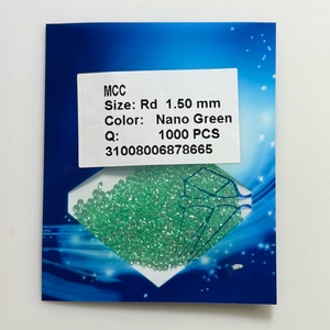 HQ đá quý Corundum Hồng Sapphire rực rỡ cắt tổng hợp màu đỏ <span class=keywords><strong>ruby</strong></span> 1.0mm-3mm Kích thước xử lý nhiệt - Product Image 2