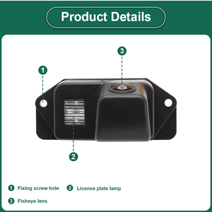 Greenyi HD AHD 1080P Xếp Máy Ảnh Cho Mitsubishi Lancer EX 2008-2015 Xe 170 Độ Fisheye Ống Kính Không Thấm Nước Xe - Product Image 4