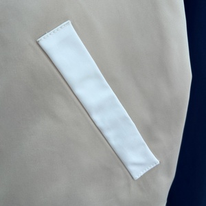 <span class=keywords><strong>Trench</strong></span>-coat <span class=keywords><strong>court</strong></span> bicolore beige et <span class=keywords><strong>bleu</strong></span> <span class=keywords><strong>marine</strong></span>, tendance, à double boutonnage, style décontracté streetwear - Product Image 4