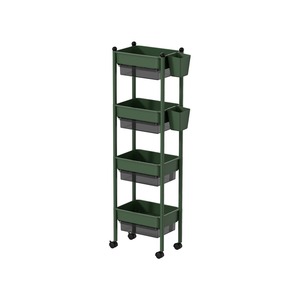 <b>Small</b> Trolley Storage Rack 5 Layers Movable Multi Functional For <b>Kitchen</b> Bedroom Space Saving - Product Image 5
