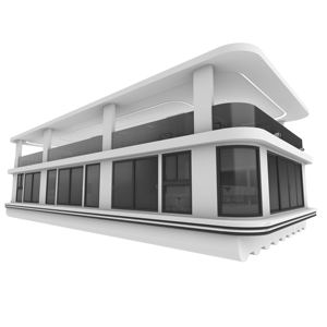 Grand Bateau <span class=keywords><strong>Restaurant</strong></span> Flottant 24m*12m pour 200 Personnes avec Panneaux Solaires Générateur Toilettes Péniche pour une Expérience Culinaire Ultime - Product Image 3