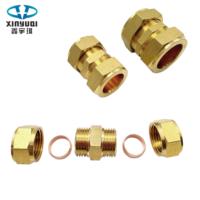 Raccords en laiton à double ferrule de 15 mm pour chauffe-eau solaires