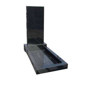 Monuments funéraires en granit noir absolu, design moderne américain pour jardin - Product Image 5