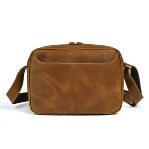 Bolso Bandolera para Hombre, Cuero Crazy Horse, Gran Capacidad, Resistente, para Viajes de Negocios - Product Image 4