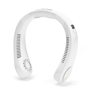 Ventilador de Cuello Portátil con Placa de Enfriamiento, Recargable por USB, Manos Libres, Mini Ventilador, Aire Acondicionado para Hogar, Oficina y Exteriores - Product Image 1