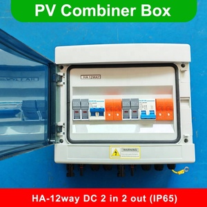 Quadro di Combinazione PV 2x2 con Guscio in Plastica IP65 per Uso Interno Certificato CE - Apparecchiatura per la Distribuzione di Energia per Sistemi Solari Fotovoltaici - Product Image 3