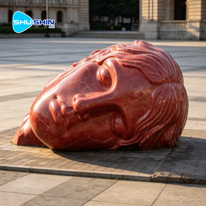 Escultura <span class=keywords><strong>de</strong></span> Mármol Gigante con Forma <span class=keywords><strong>de</strong></span> Cabeza Durmiente, Estatua <span class=keywords><strong>de</strong></span> <span class=keywords><strong>Piedra</strong></span> <span class=keywords><strong>de</strong></span> Arte Moderno para Decoración <span class=keywords><strong>de</strong></span> Plazas y Parques, Personalizable - Product Image 2