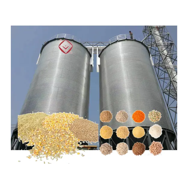 Kostengünstige große Kapazität 60 T Stahlsilos /Speicher-Silos für Getreide /Geflügelfutter-Silo für Landmaschinen