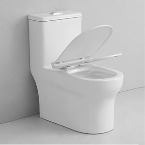Artículos sanitarios modernos Inodoros Dual-Flush S Trap WC Juego de <span class=keywords><strong>inodoro</strong></span> Armario de baño de una pieza Artículos de cerámica sifónicos - Product Image 1