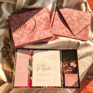 Folio de invitación de tapa dura creativo recién llegado de proveedor de tarjetas de boda Carte Dinvitation De Mariage - Product Image 4