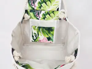 Bolso de mano personalizado para mujer, bolsa de playa con logotipo impreso