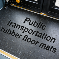 Tapis de sol en caoutchouc pour bus, sur mesure, imperméables, écologiques, amortissants et insonorisants, découpés sur mesure