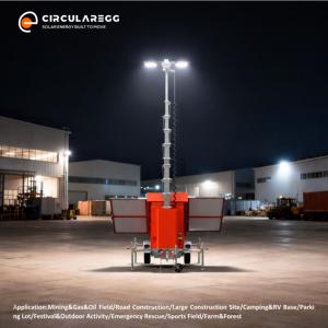 Remorque solaire mobile à LED, montée sur remorque, 4x120W MPPT, silicium monocristallin, 30 heures d'autonomie, CE pour les situations d'urgence - Product Image 4