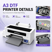 Nouvelle imprimante DTF A3 XP600 à encre pigmentée pour l'impression à la demande, vente en gros OEM sans MOQ, machine de transfert thermique