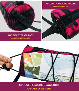 Sac de guidon de <span class=keywords><strong>vélo</strong></span> de grande capacité 2,4 L, sac rond imperméable pour <span class=keywords><strong>vélo</strong></span> de montagne et de route, accessoires de cyclisme - Product Image 3