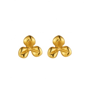 Pendientes de Zirconia con Diseño de Flor, de Acero Inoxidable de Alta Calidad, Resistentes al Deslustre, para Mujer - Product Image 3