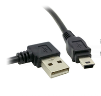 USB 2,0 A macho a Mini B Cable de carga macho de 5 pines Cable de extensión USB