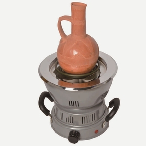 Fogão Elétrico Portátil Doméstico de Bobina Única Branco com Design Integrado de Bacia para Cozinha, Dormitório, Exterior e Piquenique (Reino Unido) - Product Image 4