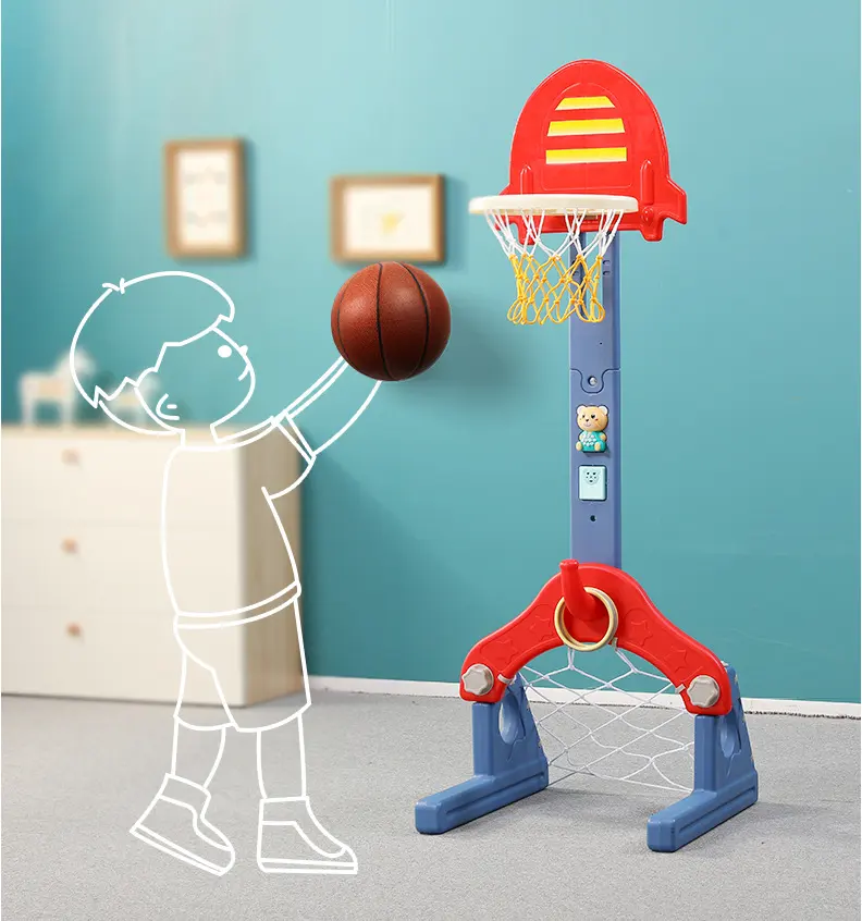 Argola infantil para basquete, argola de basquete ajustável