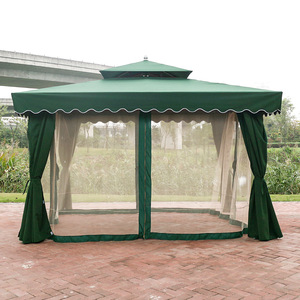 Tente gazebo extérieure en aluminium <span class=keywords><strong>de</strong></span> luxe auvent pavillon personnalisé <span class=keywords><strong>rideaux</strong></span> imperméables tissu léger enduit <span class=keywords><strong>de</strong></span> poudre fabriqué en Chine - Product Image 1