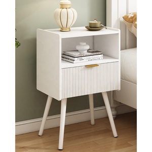 Modern Nightstand Sofa Side <strong>Table</strong> Wooden Walnut Bedroom Night Stand <strong>Bedside</strong> <strong>Table</strong> <strong>with</strong> Storage <strong>Drawer</strong> - Product Image 2
