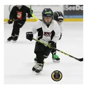 Rondelle de hockey sur glace de qualité supérieure avec logo personnalisé ou rondelles de hockey sur glace en caoutchouc résistant à l'usure d'entraînement de vente en gros à chaud