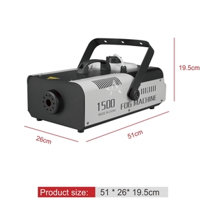 เครื่องพ่นควัน RGBW 1500W เครื่องพ่นควันควบคุมระยะไกลบนเวที IP33 LED กันน้ำเครื่องพ่นสารเคมีขนาดเล็กแบบพกพากลางแจ้งกำลังสูง DMX512เจ็ดสี - Product Image 2